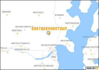map of East Beekmantown