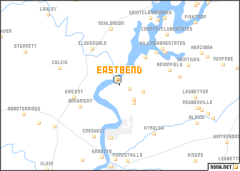 map of East Bend