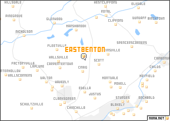 map of East Benton