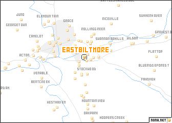 map of East Biltmore