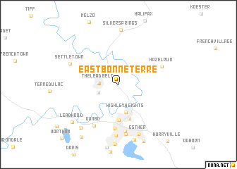 map of East Bonne Terre