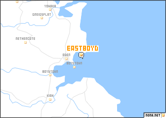 map of East Boyd