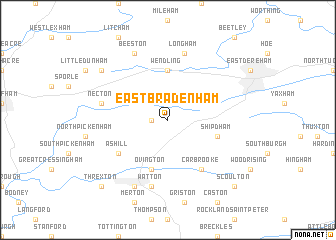 map of East Bradenham