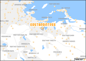 map of East Braintree