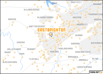 map of East Brighton