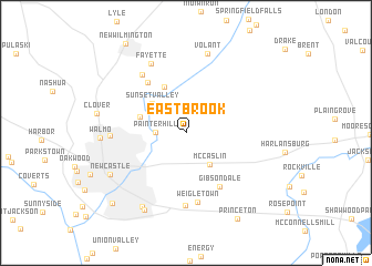 map of Eastbrook