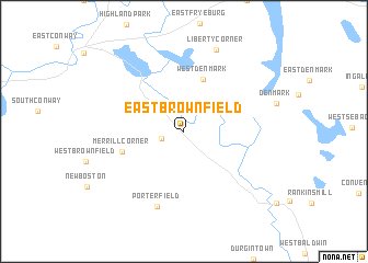 map of East Brownfield