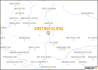 map of East Buckland