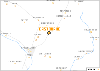 map of East Burke