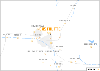 map of East Butte