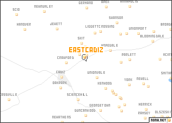 map of East Cadiz