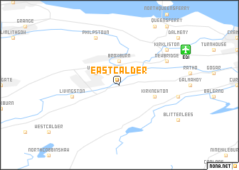 map of East Calder