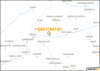 map of East Canton