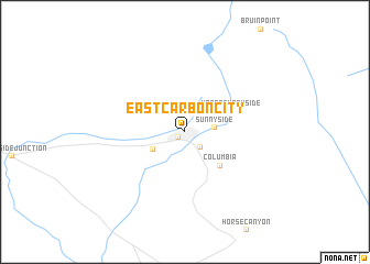 map of East Carbon City