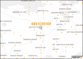 map of East Center