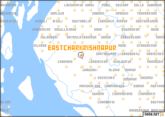 map of East Char Krishnapur