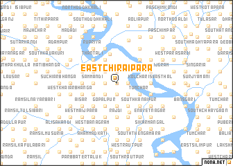 map of East Chirāipāra