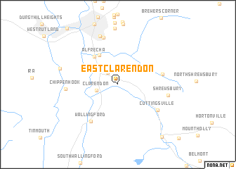 map of East Clarendon