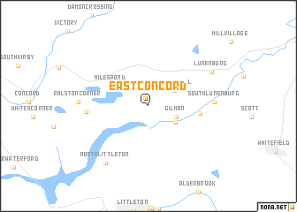 map of East Concord