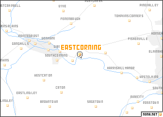 map of East Corning