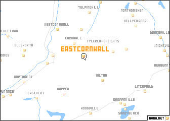 map of East Cornwall