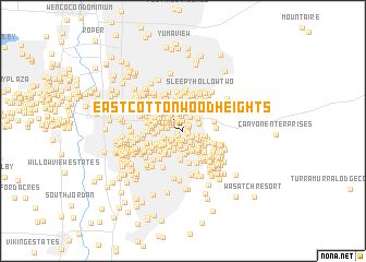 map of East Cottonwood Heights