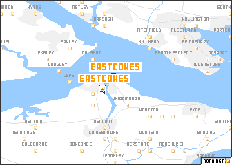 map of East Cowes