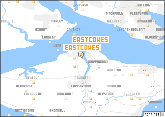 map of East Cowes