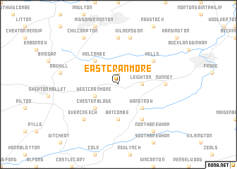 map of East Cranmore