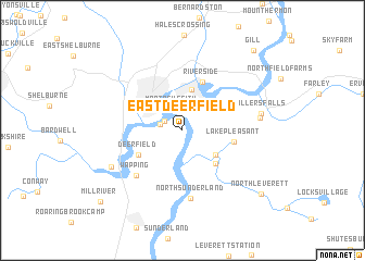 map of East Deerfield