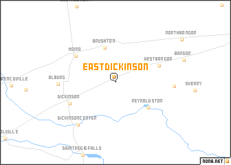 map of East Dickinson