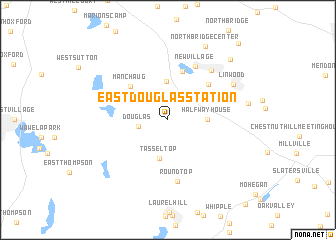 map of East Douglas Station