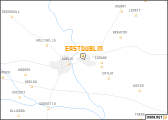 map of East Dublin