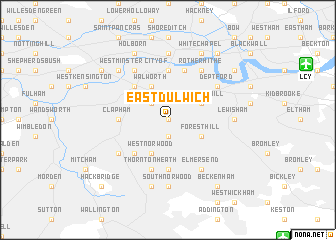 map of East Dulwich