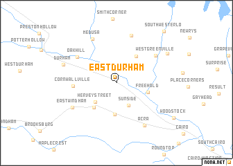 map of East Durham