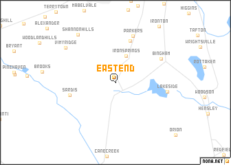 map of East End