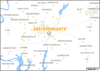 map of Eastern Heights