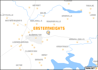 map of Eastern Heights
