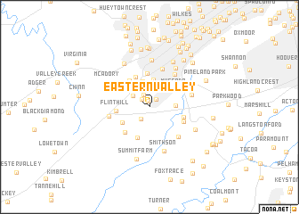 map of Eastern Valley