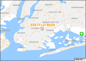 map of East Flatbush