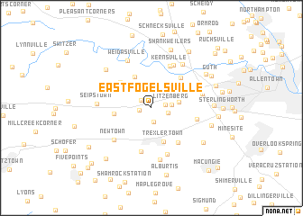 map of East Fogelsville