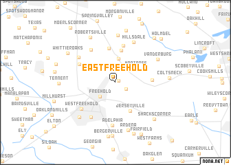 map of East Freehold