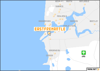 map of East Fremantle