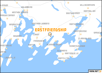 map of East Friendship