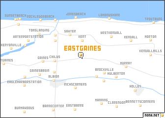 map of East Gaines