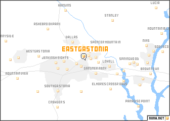 map of East Gastonia