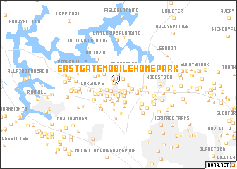 map of Eastgate Mobile Home Park