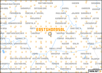 map of East Ghorāsāl