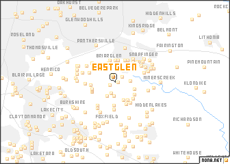 map of East Glen