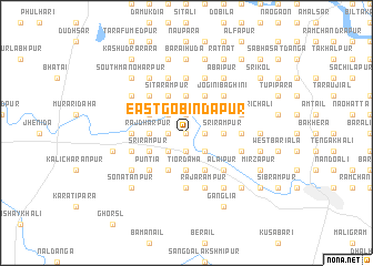 map of East Gobindāpur
